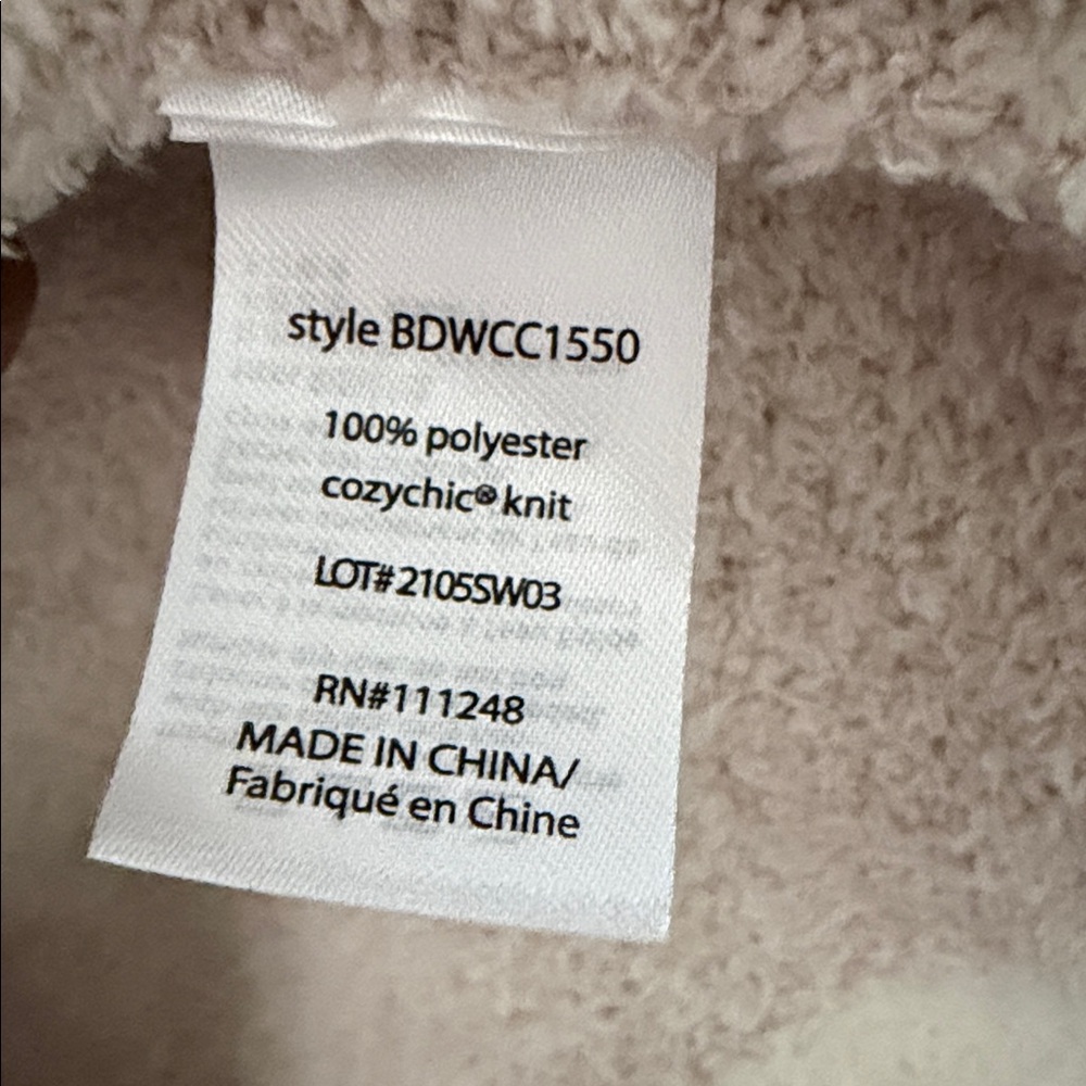 NWOT Barefoot Dreams In The Wild plush bath robe Size Large - Picture 6 of 6